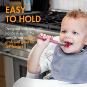 Stainless-Steel Toddler Utensils VARIOUS COLOURS