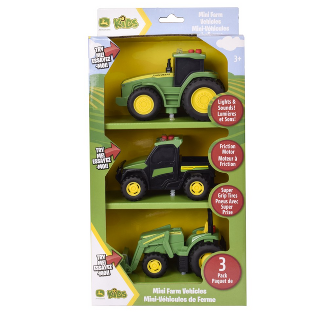 Lights & Sound Mini Tractors 3-pack