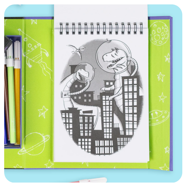 Colouring Set - Dinos in Space