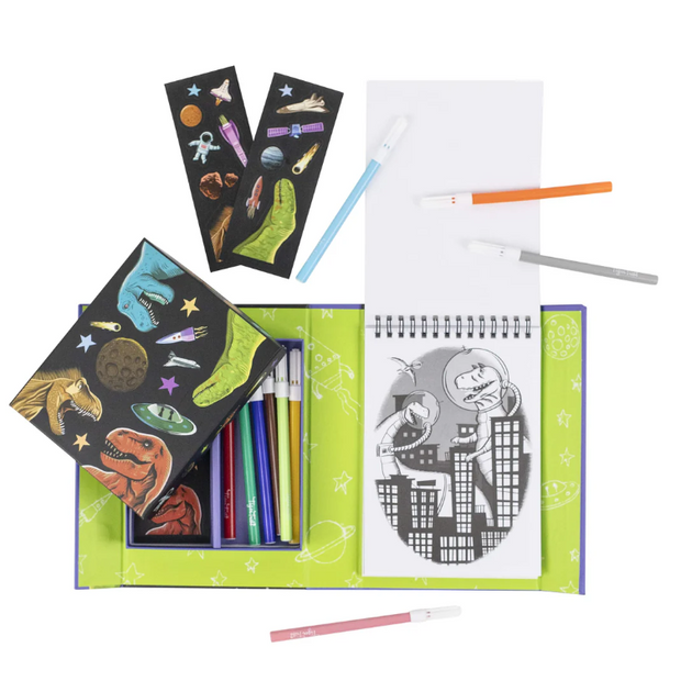 Colouring Set - Dinos in Space