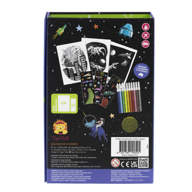 Colouring Set - Dinos in Space