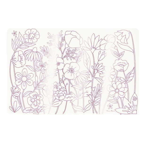 Butterflies & Flowers Coloring Placemats