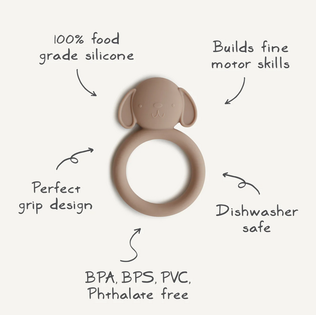 Mushie Dog Teether