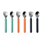 Stainless-Steel Toddler Utensils VARIOUS COLOURS