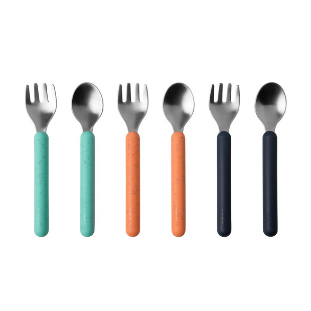 Stainless-Steel Toddler Utensils VARIOUS COLOURS