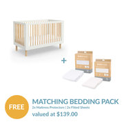 Torquay Cot + FREE Matching Bedding Pack