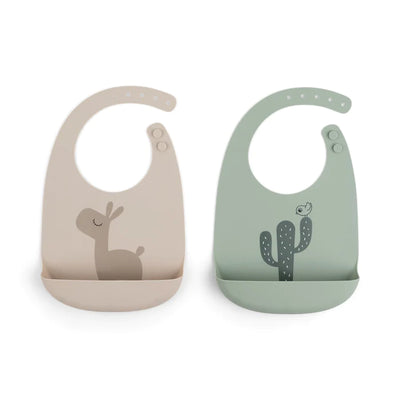 Silicone Bib 2-pack VARIOUS COLOURS