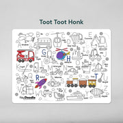 Hey Doodle Reusable Colouring Silicone Placemat VARIOUS STYLES