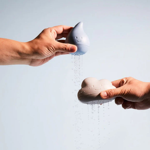 Cloud and Droplet Bath Toys - Cloudy Blue