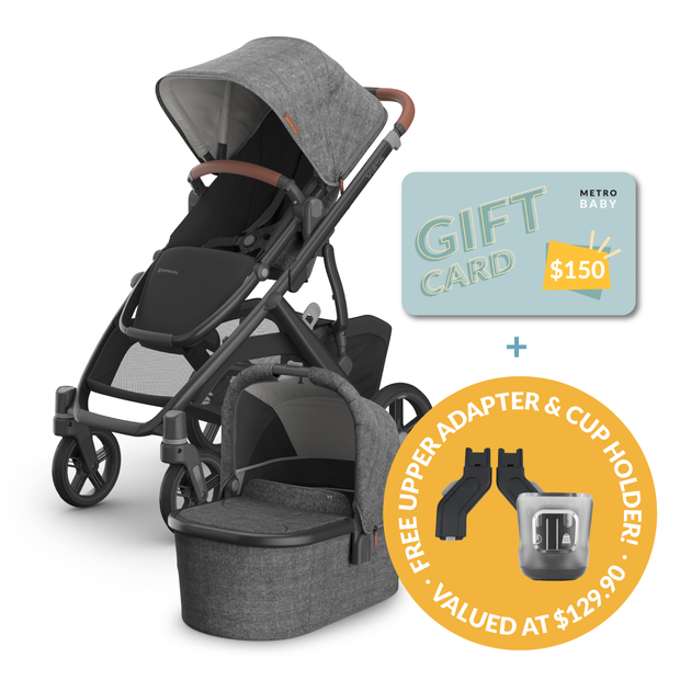 VISTA V3 With Bassinet VARIOUS COLOURS + $150 Metro Baby Voucher
