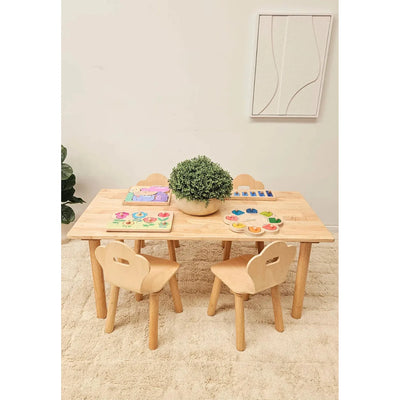 Classic Rectangular Table and 4 Chairs