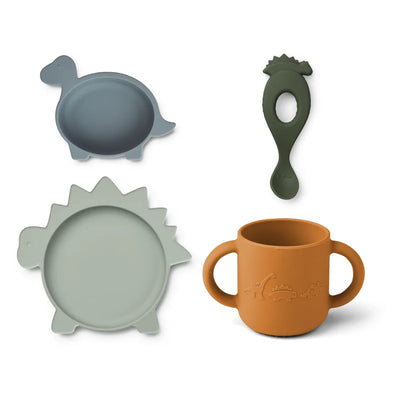 Vivi Silicone Set - Dino Blue Multi Mix