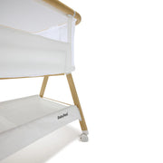 Alfie Bedside Bassinet - White/Natural