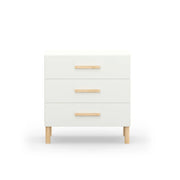 Torquay Chest - White/Natural + FREE Aster Nappy Bin