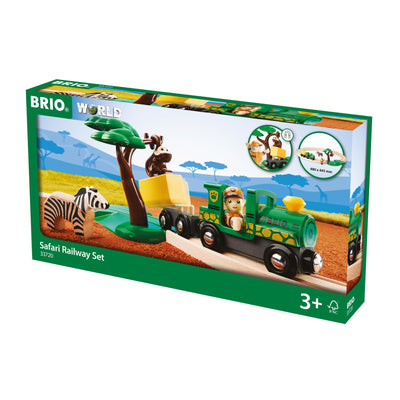 BRIO Safari Railway 17 piece Set