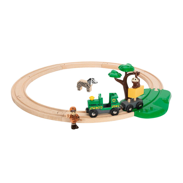 BRIO Safari Railway 17 piece Set