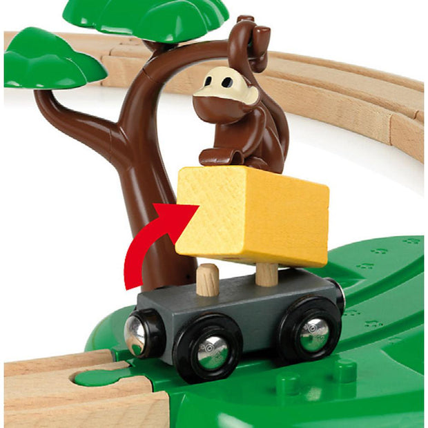 BRIO Safari Railway 17 piece Set