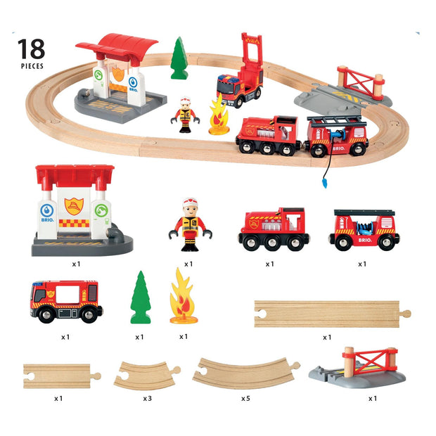 BRIO Firefighter 18 piece Set