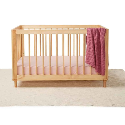 Fitted Cot Sheet - Lullaby Pink