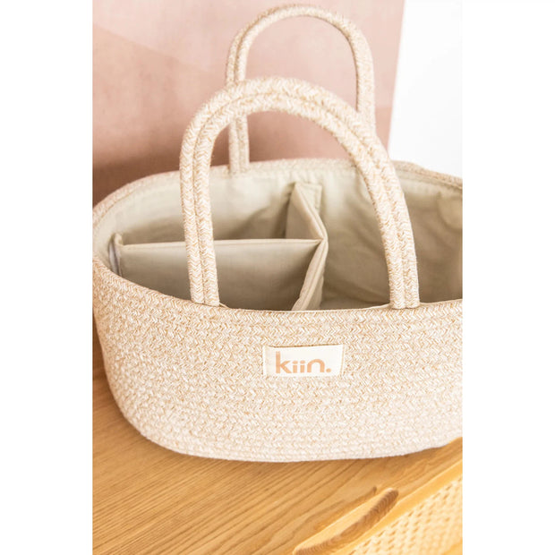 Cotton Rope Nappy Caddy Organiser