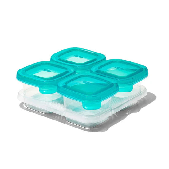 Silicone Baby Blocks - Teal VARIOUS SIZES