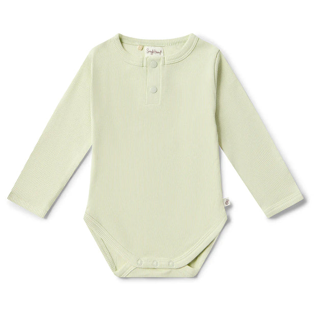 Long Sleeve Organic Bodysuit - Honeydrew