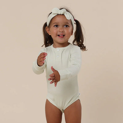 Long Sleeve Organic Bodysuit - Honeydrew