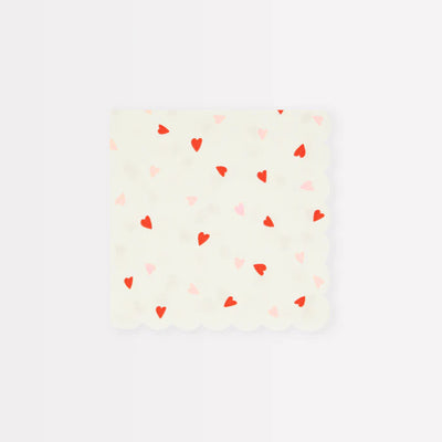 Heart Pattern Small Napkins