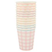 Gingham Cups