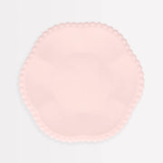 Pink Dot Edged Flower Compostable Side Plates