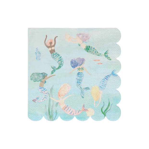 Mermaids Swimming Napkins