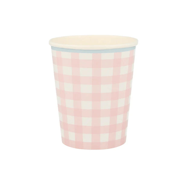 Gingham Cups