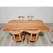 Hardwood Cloud Table and Chairs