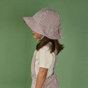 Gingham Sunhat - Twilight Check