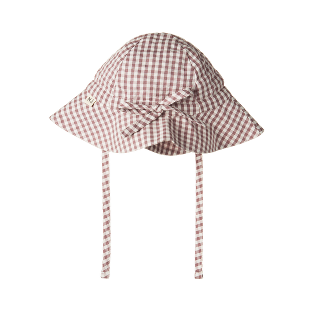 Gingham Sunhat - Twilight Check