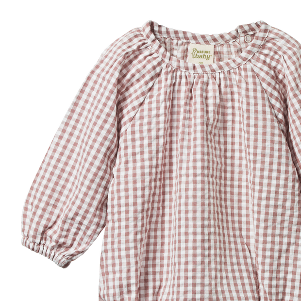 Meadow Bodysuit Gingham - Twilight Check