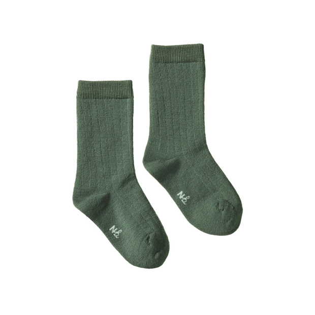 Wool Rib Socks VARIOUS COLOURS