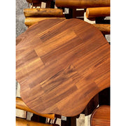 Hardwood Tree Table and Stools