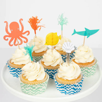 Octopus & Shark Cupcake Kit
