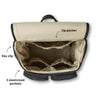 Vegan Leather Signature Nappy Backpack