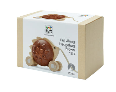 Pull-Along Hedgehog (Brown)