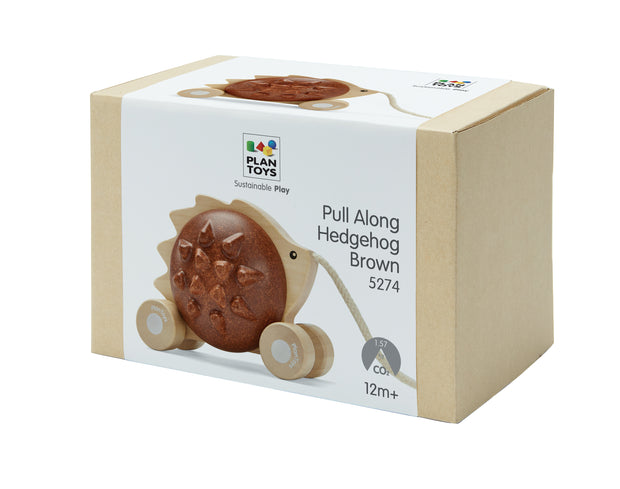Pull-Along Hedgehog (Brown)