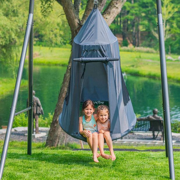 Kids swing tent online