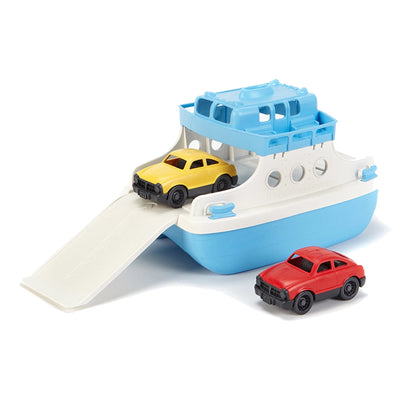 Green Toys Ferry Boat with 2 Mini Cars (blue top)
