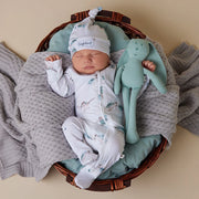 Organic Snuggle Sleepsuit Zip Footie VARIOUS DESIGNS