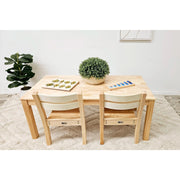 Rectangular Table with 2 Stacking Chairs