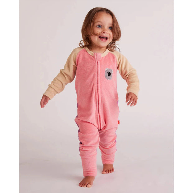 Koala Terry Long Sleeve Romper