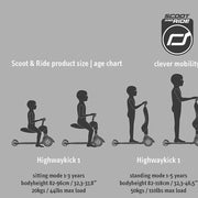 Highwaykick 1 Scooter VARIOUS COLOURS