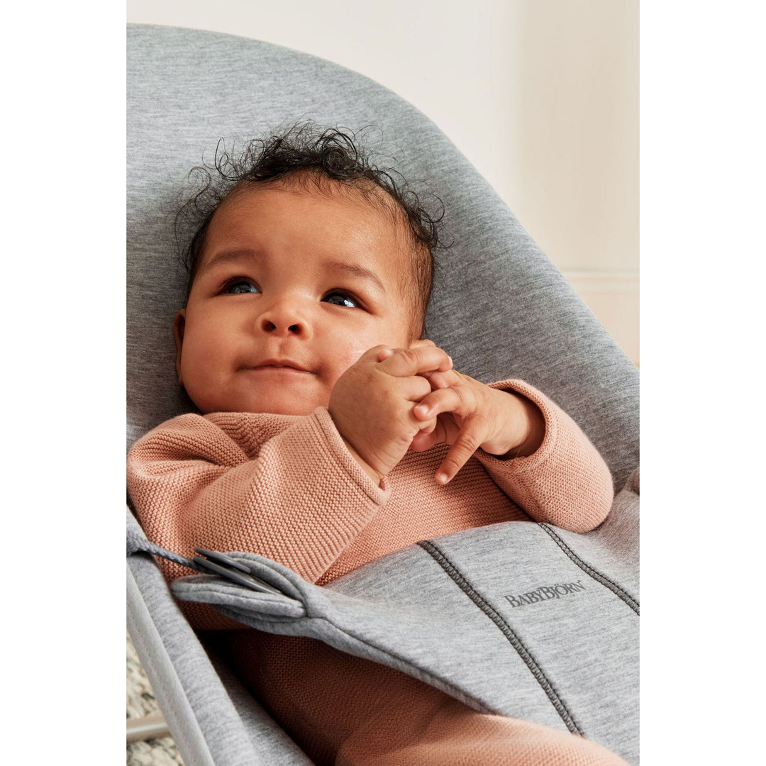 Bouncer Bliss 3D Jersey In Light Grey Ergonomic Bouncer
