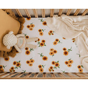 Fitted Cot Sheet - Sunflower